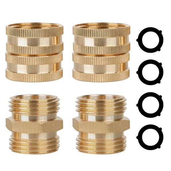 watering equipments 3/4 inch with 4 washers quick connect irrigation system leakproof garden hose adapter female to yard brass connector
watering equipments 3/4 inch with 4 washers quick connect irrigation system leakproof garden hose adapter female to yard brass connector