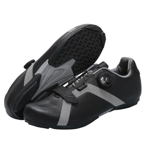 cycling footwear santic men shoes bicycle road lock-casual sports upgraded sturdy rotating buckle reflective, Black
cycling footwear santic men shoes bicycle road lock-casual sports upgraded sturdy rotating buckle reflective, Black
