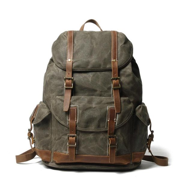 backpack retro cool rucksack outdoor travel large capacity simple men's magnetic buckle hiking camping
backpack retro cool rucksack outdoor travel large capacity simple men's magnetic buckle hiking camping