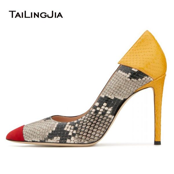 dress shoes high heels pumps for women pointed toe snake print stilettos fashion multi color pu leather party ladies large size, Black
dress shoes high heels pumps for women pointed toe snake print stilettos fashion multi color pu leather party ladies large size, Black