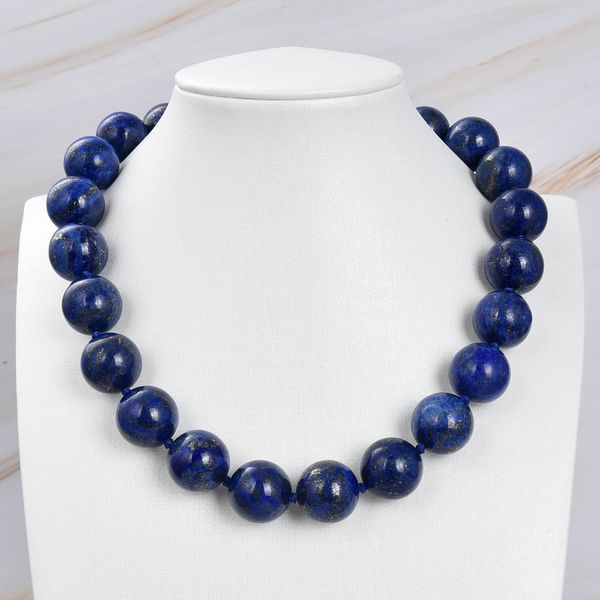 guaiguai jewelry natural 18mm round blue lapis lazuli necklace handmade for women real gems stone lady fashion jewellery, Silver
guaiguai jewelry natural 18mm round blue lapis lazuli necklace handmade for women real gems stone lady fashion jewellery, Silver