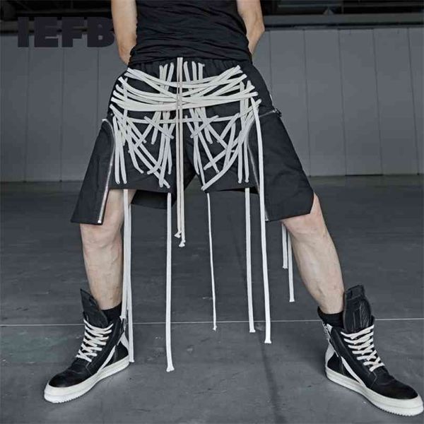 iefb streetwear lace up shorts zipper pocket overalls high street trend strings black clothes for men fashion 9y4362 210713, White;black
iefb streetwear lace up shorts zipper pocket overalls high street trend strings black clothes for men fashion 9y4362 210713, White;black