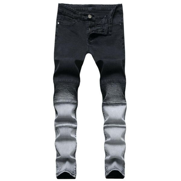 men's jeans mens gradient trousers super stretch skinny ripped denim distressed pants hole summer 2021 fashion zipper clorhes, Blue
men's jeans mens gradient trousers super stretch skinny ripped denim distressed pants hole summer 2021 fashion zipper clorhes, Blue
