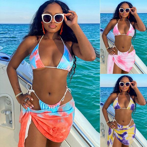 women's swimwear 3 piece swimsuit women tie dye push up padded biquini brazilian summer bathing suit thong bikini -40, White;black
women's swimwear 3 piece swimsuit women tie dye push up padded biquini brazilian summer bathing suit thong bikini -40, White;black