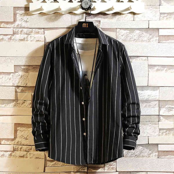 women's blouses & shirts casual spring autumn stripe shirt men long sleeve loose streetwear plus size -5xl clothes 09kf, White
women's blouses & shirts casual spring autumn stripe shirt men long sleeve loose streetwear plus size -5xl clothes 09kf, White