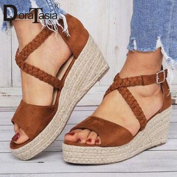 dress shoes doratasia elegant casual flat platform sandals comfy high wedges women concise waved cross tied woman, Black
dress shoes doratasia elegant casual flat platform sandals comfy high wedges women concise waved cross tied woman, Black