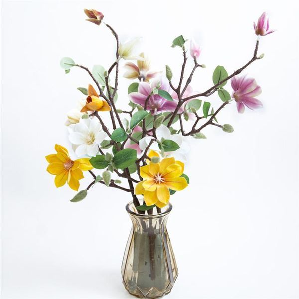 decorative flowers & wreaths 1pc charming simulation magnolia lifelike flower arrangement artificial home wedding decoration pography props
decorative flowers & wreaths 1pc charming simulation magnolia lifelike flower arrangement artificial home wedding decoration pography props