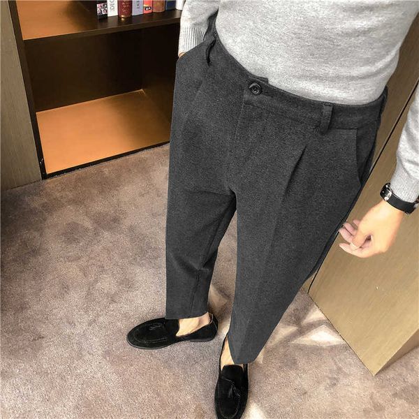 winter woolen men suit pants casual business dress pants slim fit formal office social trousers pantalon homme classique 210527, White;black
winter woolen men suit pants casual business dress pants slim fit formal office social trousers pantalon homme classique 210527, White;black