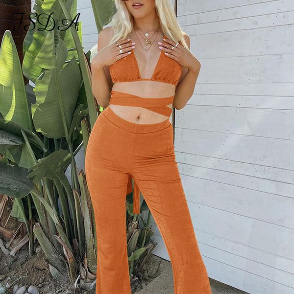 green 2021 summer bandage crop and long pants high waist women set fashion two piece sets beach outfits casualhigh quality, White
green 2021 summer bandage crop and long pants high waist women set fashion two piece sets beach outfits casualhigh quality, White