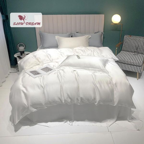 bedding sets slowdream noble white premium 100% silk set healthy duvet cover pillwocase king flat sheet for beauty sleep
bedding sets slowdream noble white premium 100% silk set healthy duvet cover pillwocase king flat sheet for beauty sleep