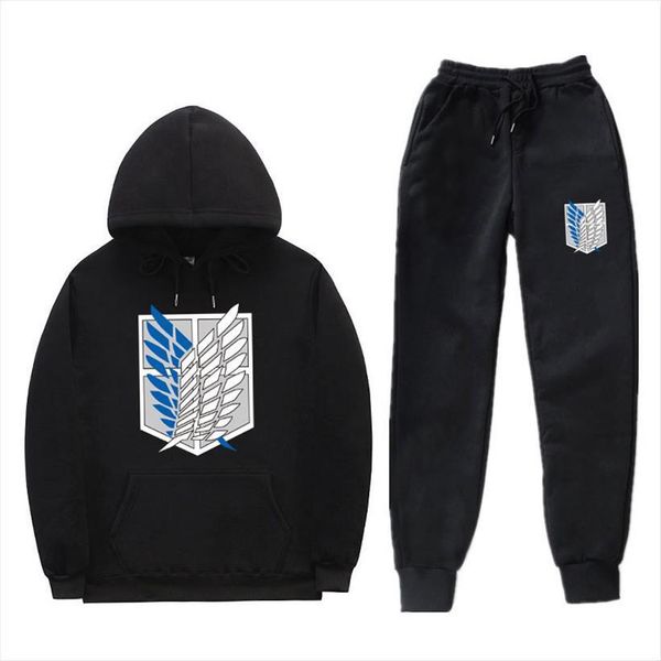 streetwear hoodies sets attack men tracksuits on titan hoodie trousers loose survetement homme jogging complet sweatpants, Gray
streetwear hoodies sets attack men tracksuits on titan hoodie trousers loose survetement homme jogging complet sweatpants, Gray