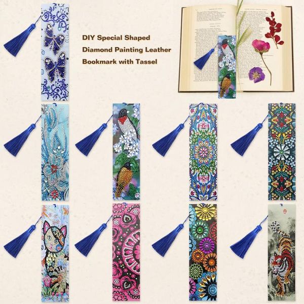for gifts flower animal pattern diy bookmarks special shaped diamond painting leather bookmark with tassel office supplies craft
for gifts flower animal pattern diy bookmarks special shaped diamond painting leather bookmark with tassel office supplies craft