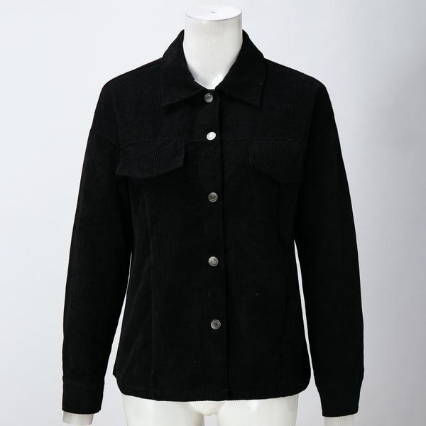 women's jackets harajuku jacket coats for women autumn vintage solid color loose casual turn down collar with pocket mujer feminina, Black;brown
women's jackets harajuku jacket coats for women autumn vintage solid color loose casual turn down collar with pocket mujer feminina, Black;brown