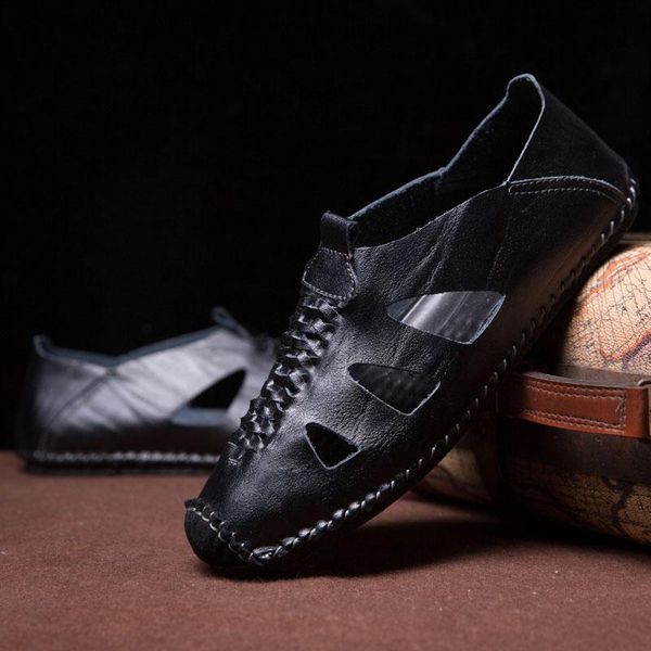 sandals genuine leather summer men outdoor breathable fashion casual shoes male sandalias beach soft bottom slippers, Black
sandals genuine leather summer men outdoor breathable fashion casual shoes male sandalias beach soft bottom slippers, Black