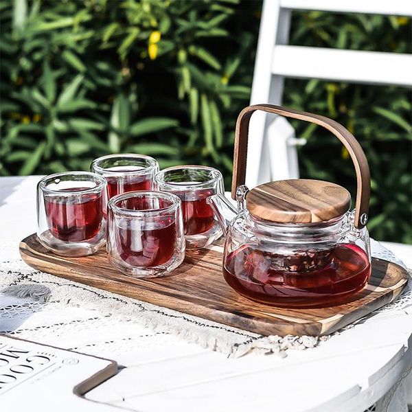high temperature resistant glass teapot set five piece of tea gift making transparent water glasses for drinking wine
high temperature resistant glass teapot set five piece of tea gift making transparent water glasses for drinking wine