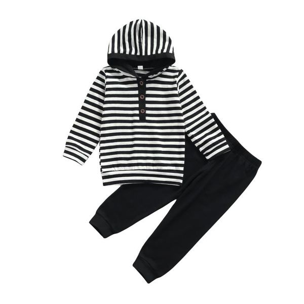 clothing sets boys clothes set striped long sleeve hooded with buttons and black trousers autumn 2021, White
clothing sets boys clothes set striped long sleeve hooded with buttons and black trousers autumn 2021, White