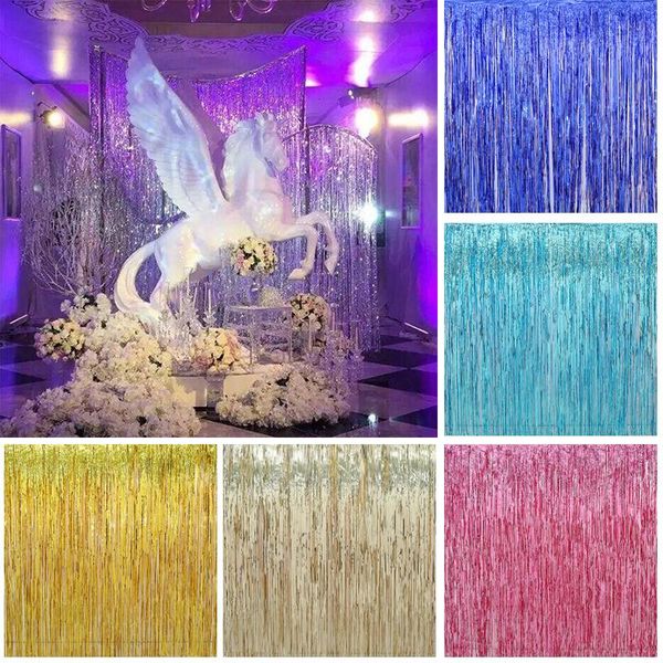 party decoration 1*2m colorful laser rain curtains ribbons for wedding baby shower birthday christmas backdrop wall hanging decor po prop
party decoration 1*2m colorful laser rain curtains ribbons for wedding baby shower birthday christmas backdrop wall hanging decor po prop