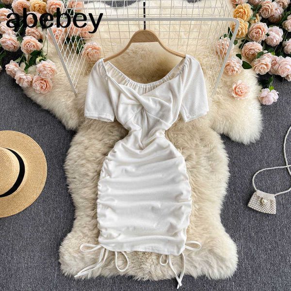women ruched satin dress korean puff sleeve v neck slim party dresses summer streetwear pencil short dress 210715, Black;gray
women ruched satin dress korean puff sleeve v neck slim party dresses summer streetwear pencil short dress 210715, Black;gray
