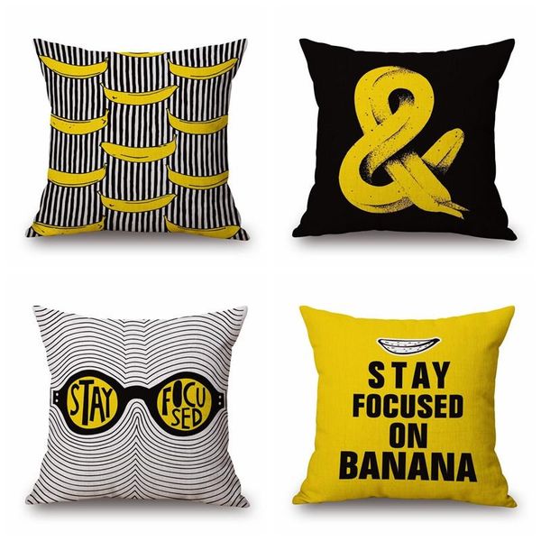 45x45cm/17.7x17.7'' stay focused on banana signs strips modern style cotton sofa car seat pillowcase cushion cover home decor cush
45x45cm/17.7x17.7'' stay focused on banana signs strips modern style cotton sofa car seat pillowcase cushion cover home decor cush