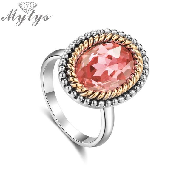 cluster rings mytys gold & silver cable bezel setting pink crystal ring for women engagement weeding promise r2182, Golden;silver
cluster rings mytys gold & silver cable bezel setting pink crystal ring for women engagement weeding promise r2182, Golden;silver
