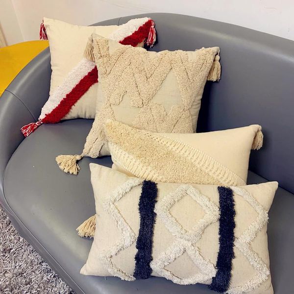 cushion/decorative pillow stripe tufted tassels cushion cover 30x50cm lumbar beige handmade square home decoration for living room bed
cushion/decorative pillow stripe tufted tassels cushion cover 30x50cm lumbar beige handmade square home decoration for living room bed