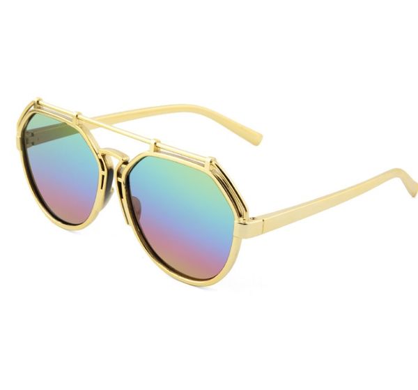 colorful anti ultraviolet sunglasses women's polygon large frame round face, White;black
colorful anti ultraviolet sunglasses women's polygon large frame round face, White;black