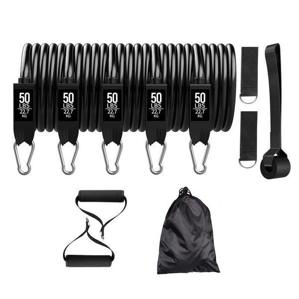 resistance bands 11 pcs/set men fitness black training belt yoga pull rope gym equipment elastic tube
resistance bands 11 pcs/set men fitness black training belt yoga pull rope gym equipment elastic tube