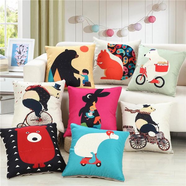 45x45cm cartoon animal pattern cushion cover linen cotton home living room sofa decoration throw pillowcase cushion/decorative pillow
45x45cm cartoon animal pattern cushion cover linen cotton home living room sofa decoration throw pillowcase cushion/decorative pillow