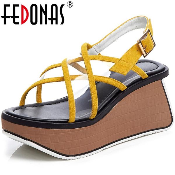 lace up wedged platforms women sandals kid suede leather high heels pumps 2021 summer classic party basic shoes woman, Black
lace up wedged platforms women sandals kid suede leather high heels pumps 2021 summer classic party basic shoes woman, Black