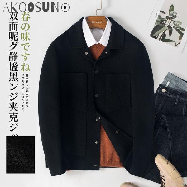 men's jackets akoosun 2021 spring wool coat short black jacket man korean fashion woolen overcoat chaquetas hombre 2a3829 kj4303, Black;brown
men's jackets akoosun 2021 spring wool coat short black jacket man korean fashion woolen overcoat chaquetas hombre 2a3829 kj4303, Black;brown