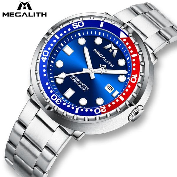 sports diving watches mens 2021 classic design blue dial diver quartz full steel luminous waterproof clock wristwatches, Slivery;brown
sports diving watches mens 2021 classic design blue dial diver quartz full steel luminous waterproof clock wristwatches, Slivery;brown