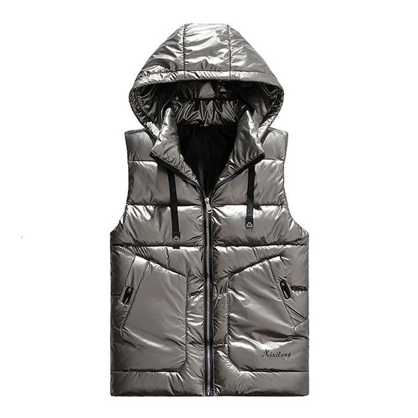 men's vests autumn tank for men fashion warm detachable hooded winter vest light plus size male work golden silver qflh, Black;white
men's vests autumn tank for men fashion warm detachable hooded winter vest light plus size male work golden silver qflh, Black;white