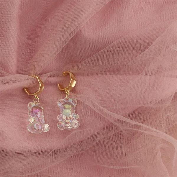 stud trendy cute creative colorful transparent acrylic bear simple hip-hop style geometric earrings ladies jewelry party accessories, Golden;silver
stud trendy cute creative colorful transparent acrylic bear simple hip-hop style geometric earrings ladies jewelry party accessories, Golden;silver