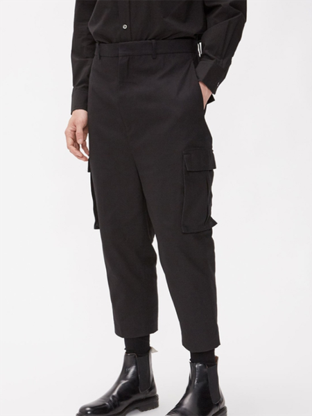 men's pants spring and autumn workwear nine points simple classic black casual trousers slim pencil
men's pants spring and autumn workwear nine points simple classic black casual trousers slim pencil