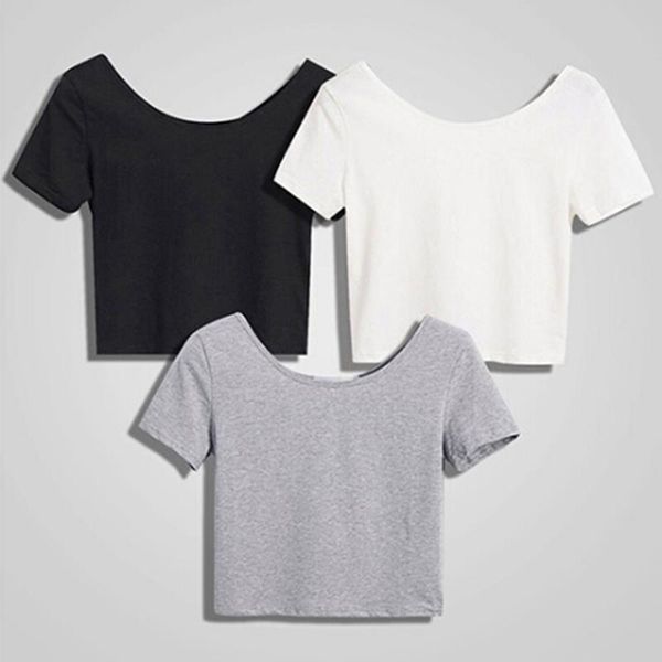 summer short white tees women t shirts casual o neck crop sleeve bare midriff bottom
summer short white tees women t shirts casual o neck crop sleeve bare midriff bottom