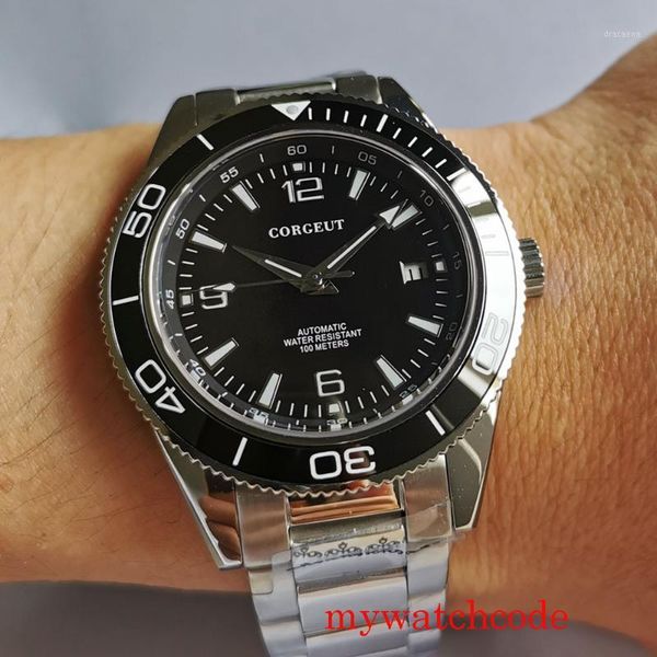 wristwatches 41mm mechanical automatic men wristwatch miyota 8215 movement sapphire crystal stainless steel band, Slivery;brown
wristwatches 41mm mechanical automatic men wristwatch miyota 8215 movement sapphire crystal stainless steel band, Slivery;brown