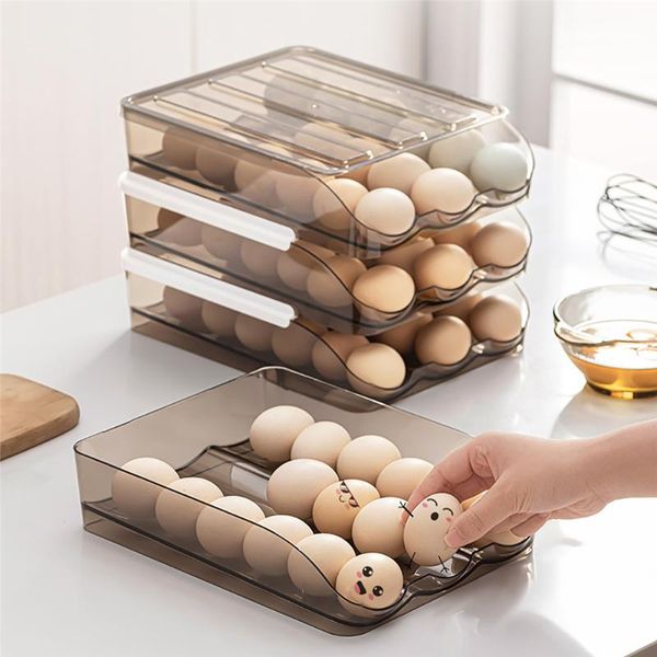 storage bottles & jars food-grade pet plastic eggs box refrigerator egg drawer roll-on-egg container holder kitchen organizer rack
storage bottles & jars food-grade pet plastic eggs box refrigerator egg drawer roll-on-egg container holder kitchen organizer rack