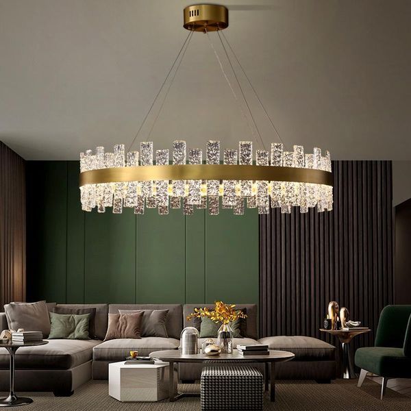 copper luxury living room chandelier post-modern minimalist crystal bedroom dining lamp round home decoration pendant lamps
copper luxury living room chandelier post-modern minimalist crystal bedroom dining lamp round home decoration pendant lamps