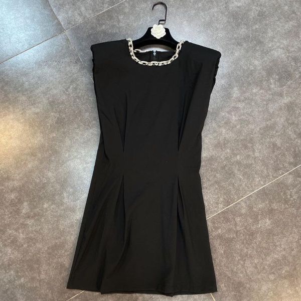 casual dresses zcsmll necklace collar shoulder pads sleeveless vestido for women pinch folding waist niche dress 2021 summer, Black;gray
casual dresses zcsmll necklace collar shoulder pads sleeveless vestido for women pinch folding waist niche dress 2021 summer, Black;gray