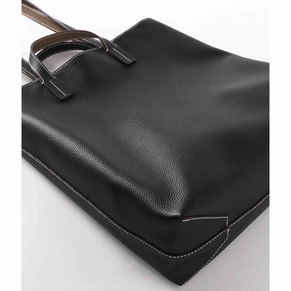 women's bag double side head leather togo tote high capacity shoulder with vertical plate, Black;red
women's bag double side head leather togo tote high capacity shoulder with vertical plate, Black;red