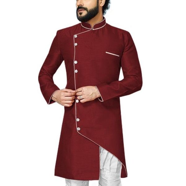 men's suits & blazers arabic style burgundy stand collar irregular men terno masculino tuxedo groom wedding prom blazer 2 pieces jacket, White;black
men's suits & blazers arabic style burgundy stand collar irregular men terno masculino tuxedo groom wedding prom blazer 2 pieces jacket, White;black