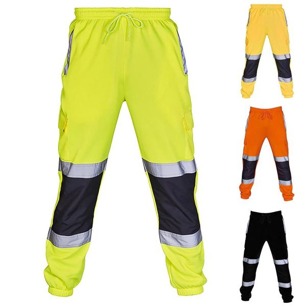 men's jeans sport sweat pants work fleece joggers fahison splicing yellow black orange fluorescent green trousers #4, Blue
men's jeans sport sweat pants work fleece joggers fahison splicing yellow black orange fluorescent green trousers #4, Blue