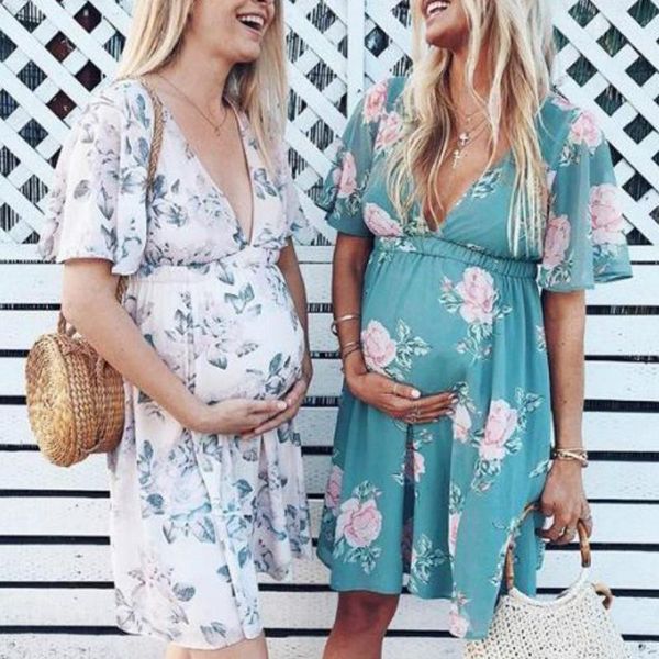 maternity dresses women's floral short sleeve loose pregnancy clothes summer casual soft waist pleated print knee length dress, White
maternity dresses women's floral short sleeve loose pregnancy clothes summer casual soft waist pleated print knee length dress, White