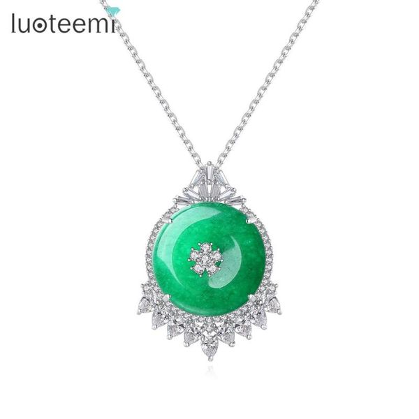 pendant necklaces luoteemi for women dinner noble special green stone fashion jewelry collar party bijoux femme christmas gifts, Silver
pendant necklaces luoteemi for women dinner noble special green stone fashion jewelry collar party bijoux femme christmas gifts, Silver