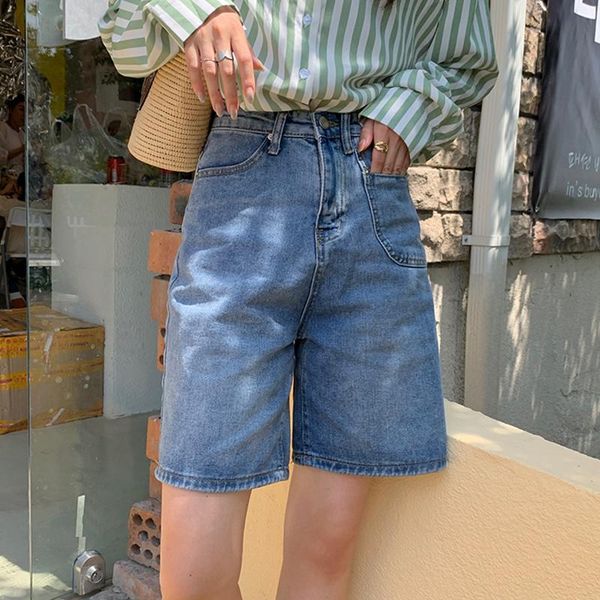women's shorts sml blue denim short high waist female casual summer ladies straight pocket a line jeans for womens (f8085, White;black
women's shorts sml blue denim short high waist female casual summer ladies straight pocket a line jeans for womens (f8085, White;black