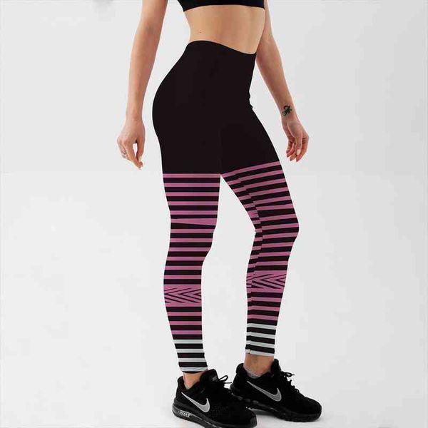 qickitout fashion pink stripe womens leggings printed fitness workout black white slim elastic pants plus size
qickitout fashion pink stripe womens leggings printed fitness workout black white slim elastic pants plus size