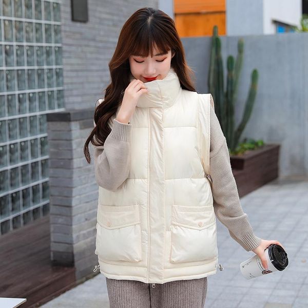 women's vests 2021 winter vest for women coat female waistcoat stand-up collar sleeveless slim fashion women's lady outerwear, Black;white
women's vests 2021 winter vest for women coat female waistcoat stand-up collar sleeveless slim fashion women's lady outerwear, Black;white