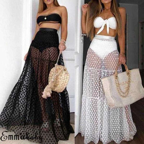 womens skirts dresses summer beach vacation swim wear bikini cover up sheer casual tulle tutu long polka dot elastic skirt qu, Black
womens skirts dresses summer beach vacation swim wear bikini cover up sheer casual tulle tutu long polka dot elastic skirt qu, Black