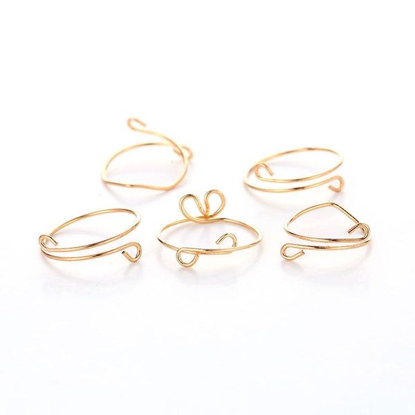 cluster rings fashion smple 5-piece set metal curve adjustable ring vintage aesthetic accessories women's valentine's day gifts, Golden;silver
cluster rings fashion smple 5-piece set metal curve adjustable ring vintage aesthetic accessories women's valentine's day gifts, Golden;silver