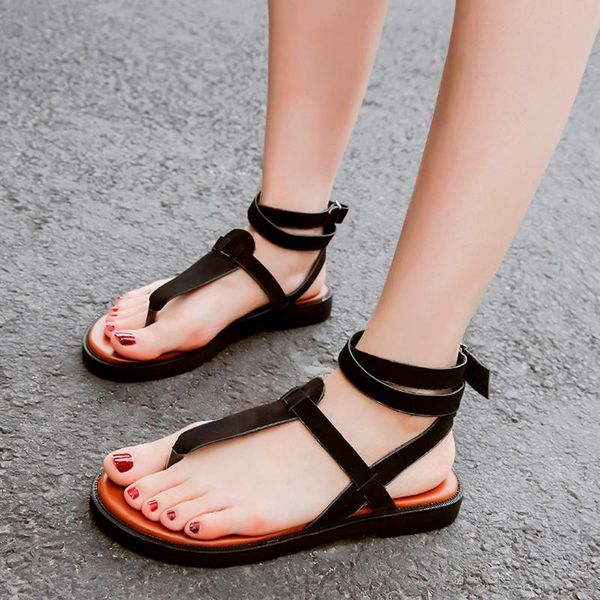 vintage elegant women sandals summer style peep toe rome solid cross tied design flat heel hollow out, Black
vintage elegant women sandals summer style peep toe rome solid cross tied design flat heel hollow out, Black